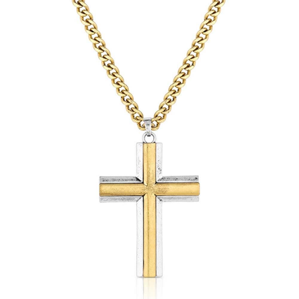 Montana Silversmiths Faithful Tradition Cross Necklace