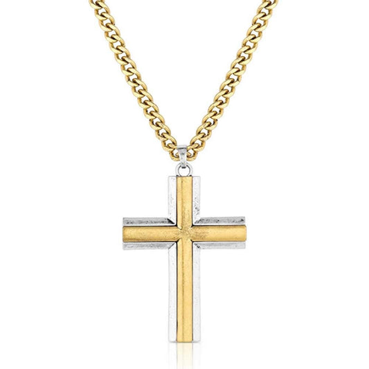 Montana Silversmiths Faithful Tradition Cross Necklace