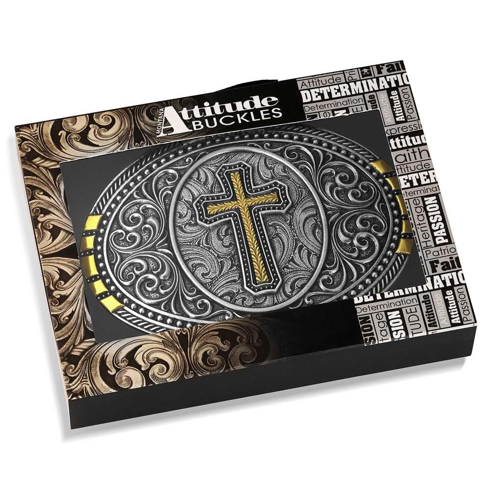 Montana Silversmiths Established Faith Belt Buckle