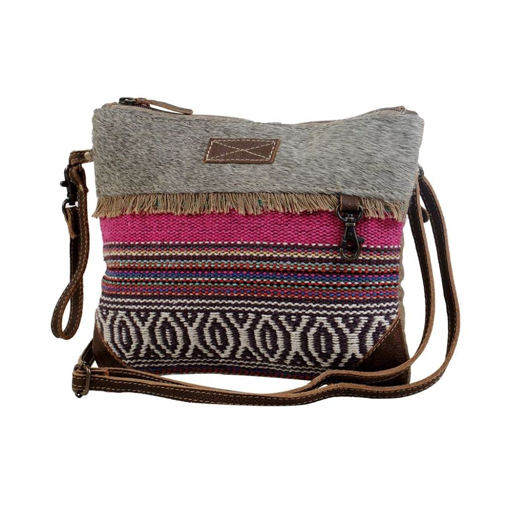 Myra Bag Laced Small & Cross-Body Upcycled Bag