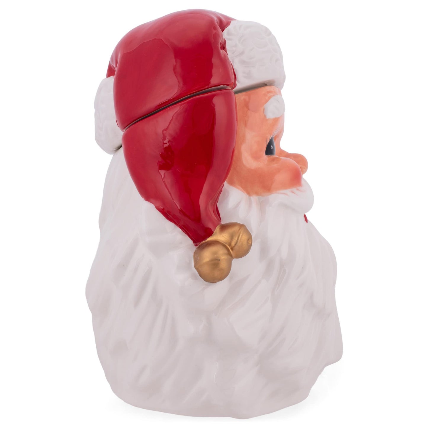 Classic Christmas Retro Santa Ceramic Cookie Jar
