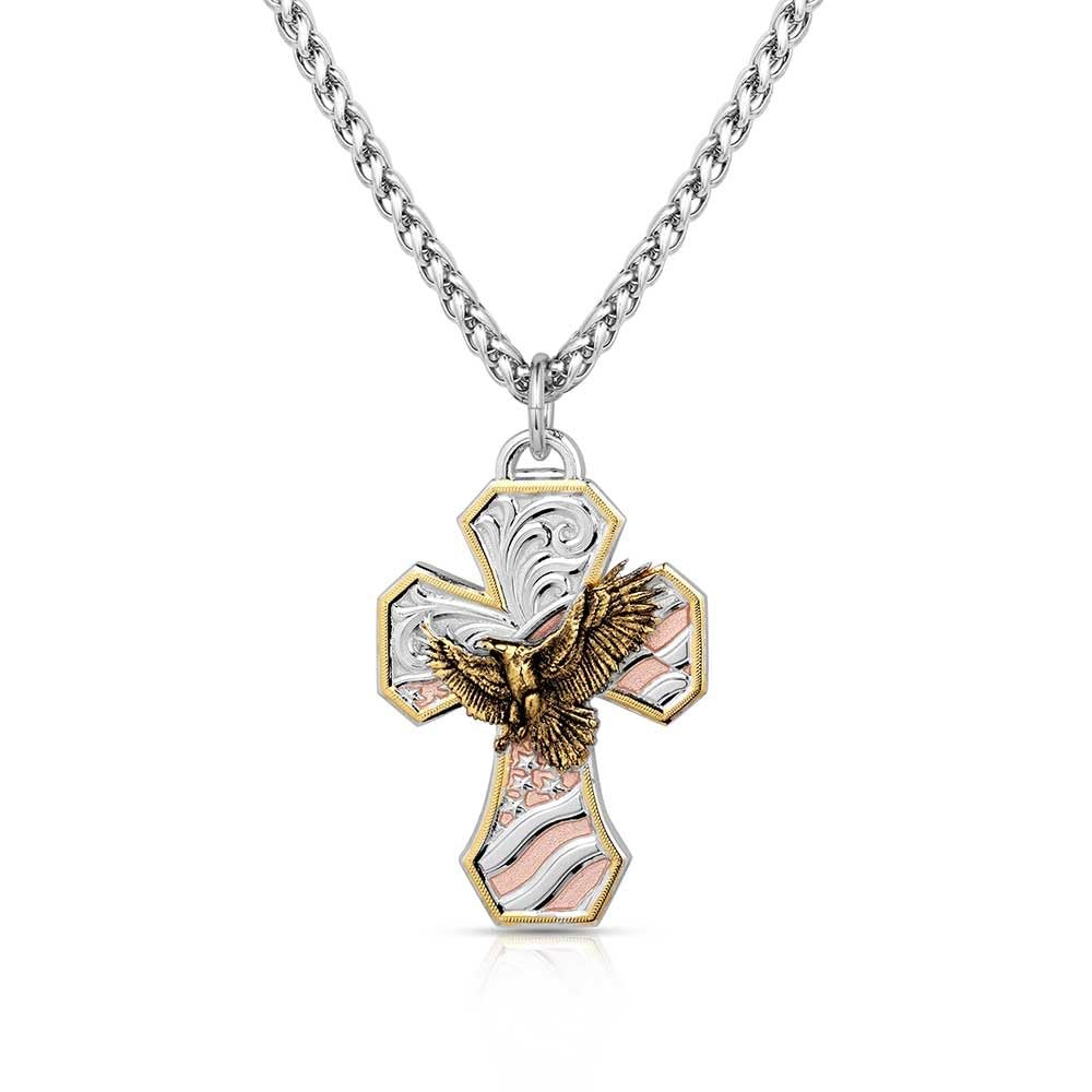 Montana Silversmiths High Praise Men's Cross Necklace
