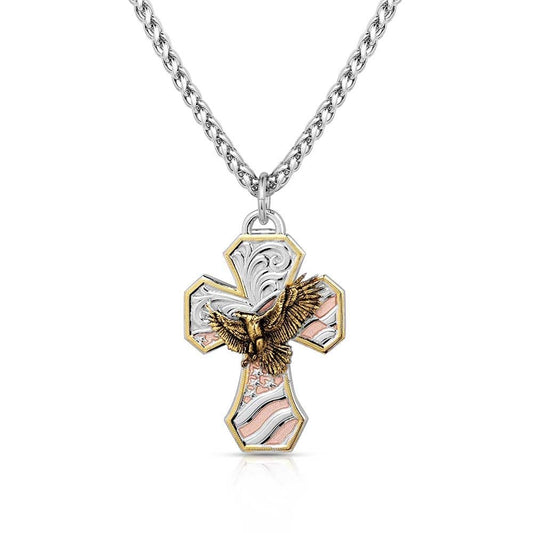 Montana Silversmiths High Praise Men's Cross Necklace
