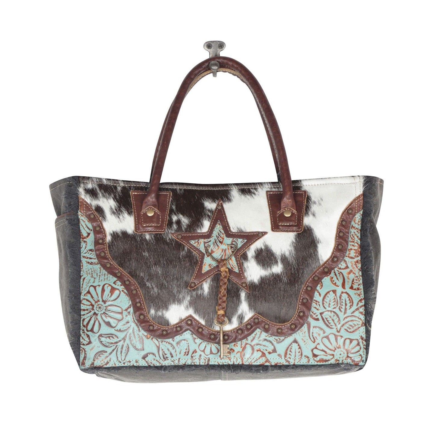 Myra Bag Articulate Canvas & Hairon Bag