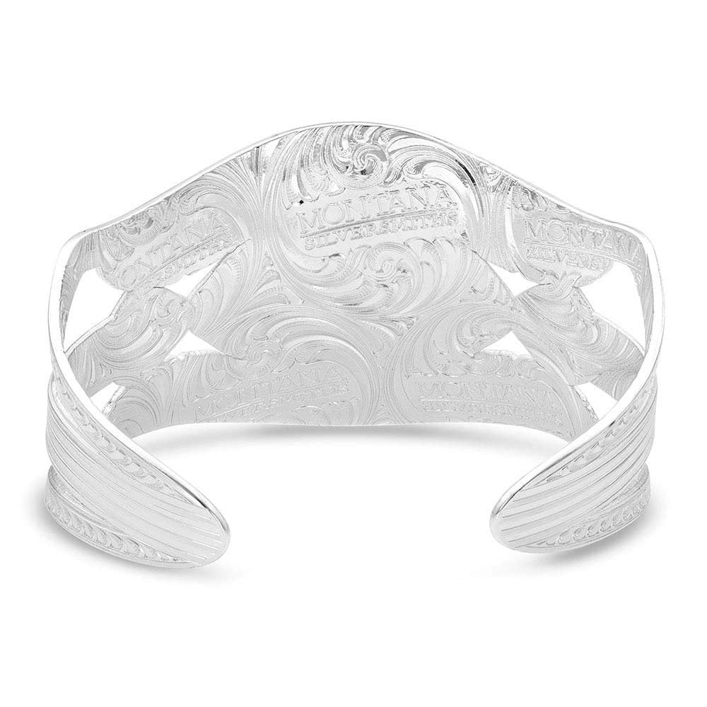 Montana Silversmiths Courage & Strength Feather Cuff Bracelet