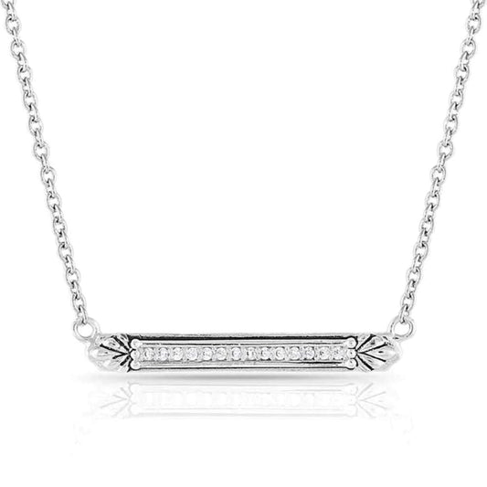 Montana Silversmiths Women's Setting The Crystal Bar Necklace - NC5171 One Size