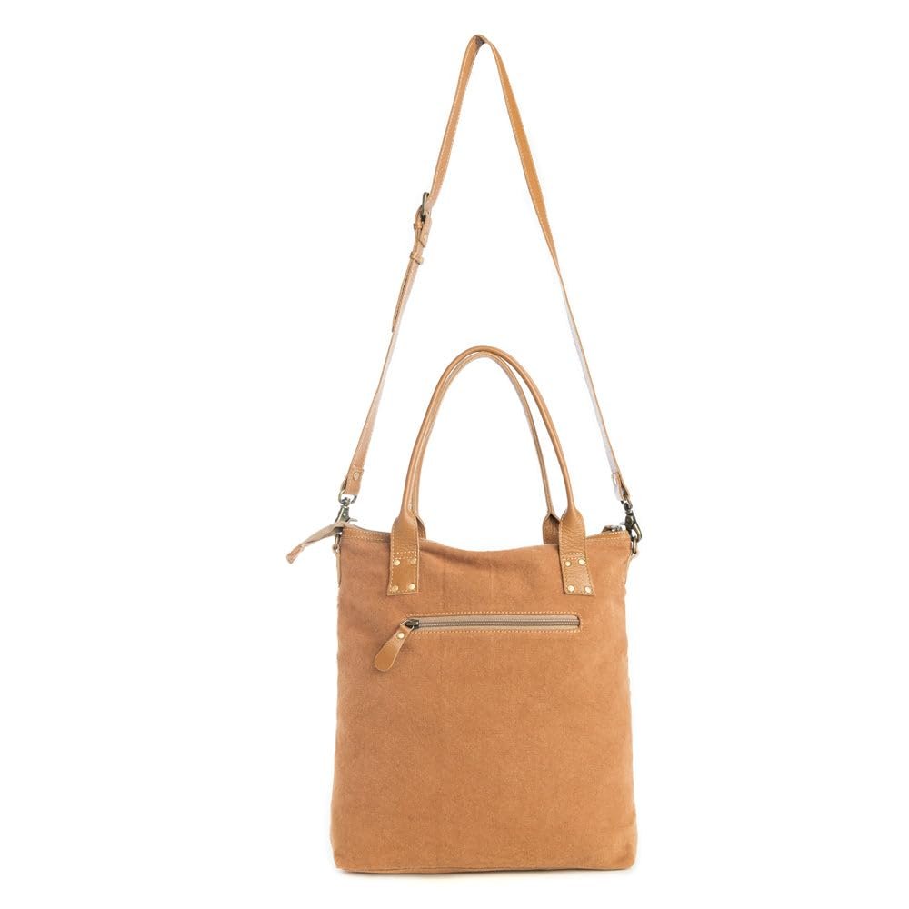 Myra Bag Tote Bag with Zipper in Mesa Maverick Hair-On Hide Detachable Strap L