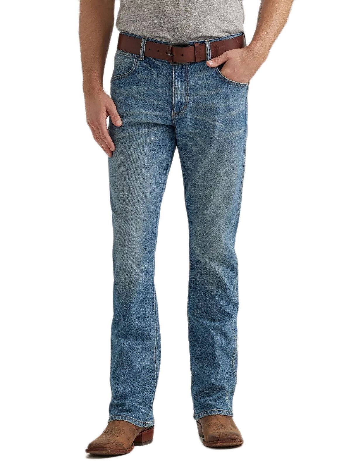 Wrangler Retro Green Jeans Slim Boot in Kresby Kresby 36 32
