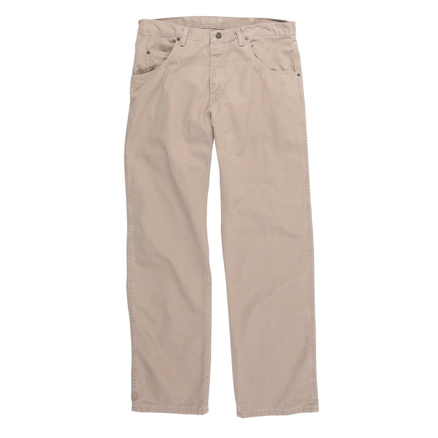 Wrangler Men's Rugged Wear Relaxed Fit Straight Leg Canvas Pant - Golden Khaki