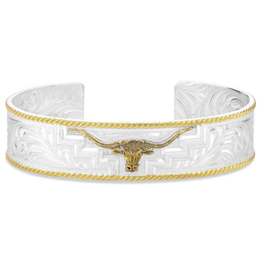 Montana Silversmiths Longhorn Trails Cuff Bracelet