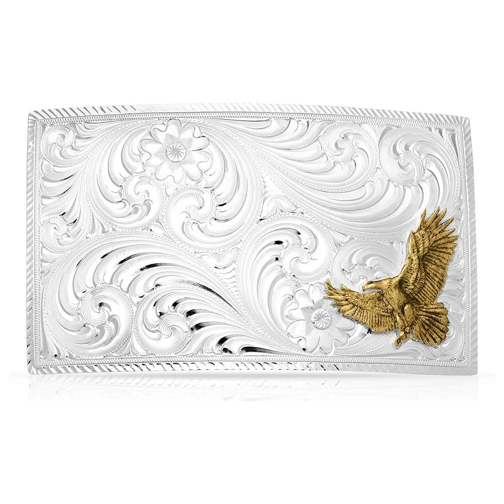 Montana Silversmiths Work Hard American Made Belt Buckle