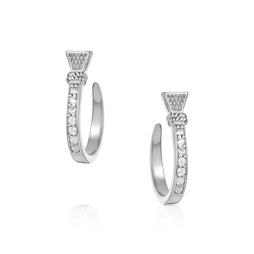 Montana SilversmithsHorseshoe Nail Hoop Horseshoe Earrings