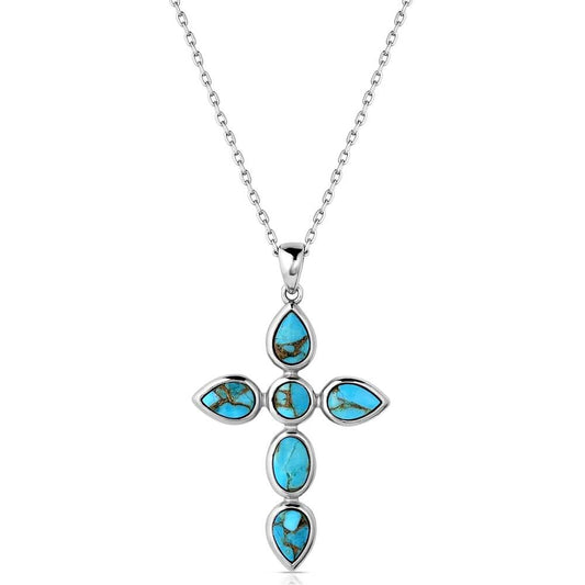 Montana Silversmiths Ocean of Faith Cross Necklace