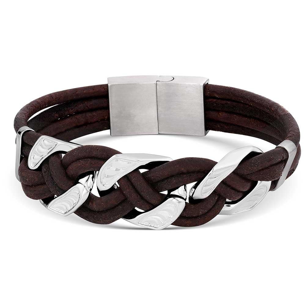 Montana Silversmiths Rustic Braided Men's Bracelet
