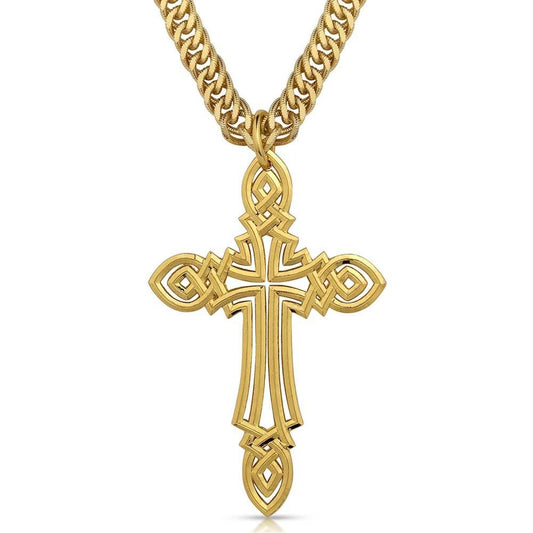 Montana Silversmiths Grand Faith Men's Cross Necklace