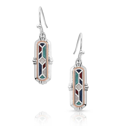 Montana Silversmiths Mosaic Bar Earrings