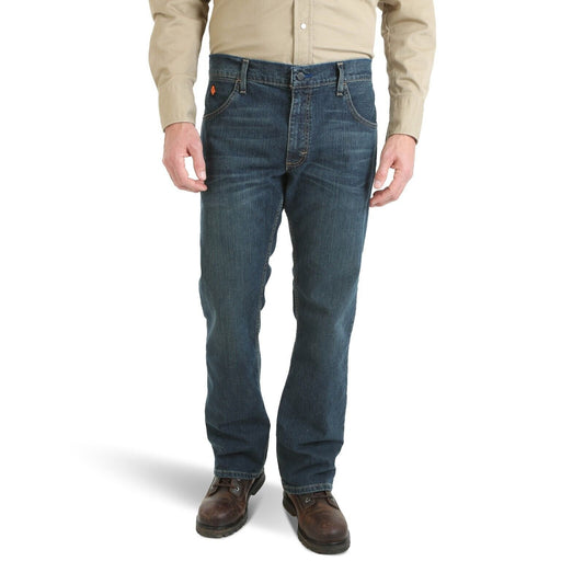 Wrangler Riggs Workwear Men's FR Flame-Resistant Retro Slim Boot Jean Caden New