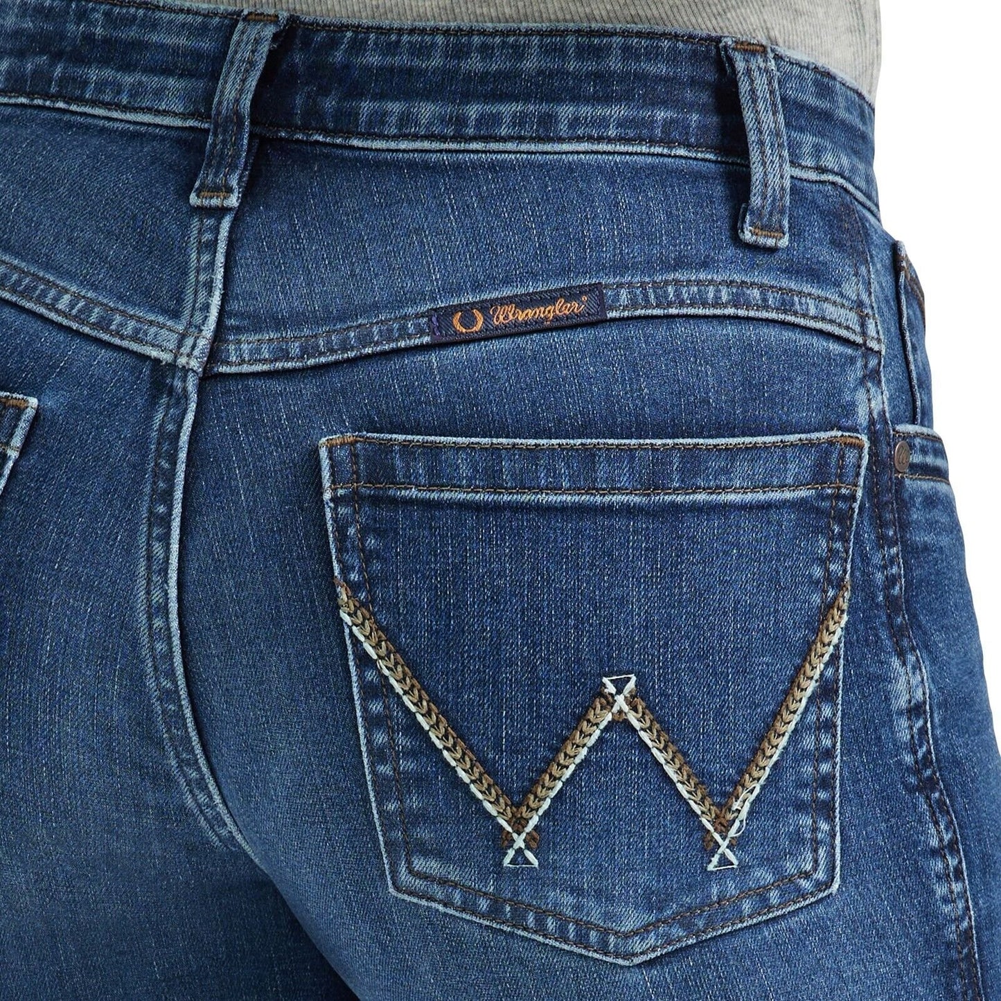 Wrangler Ladies Ultimate Riding Jean Willow Mid-Rise Trouser Parker 112344945
