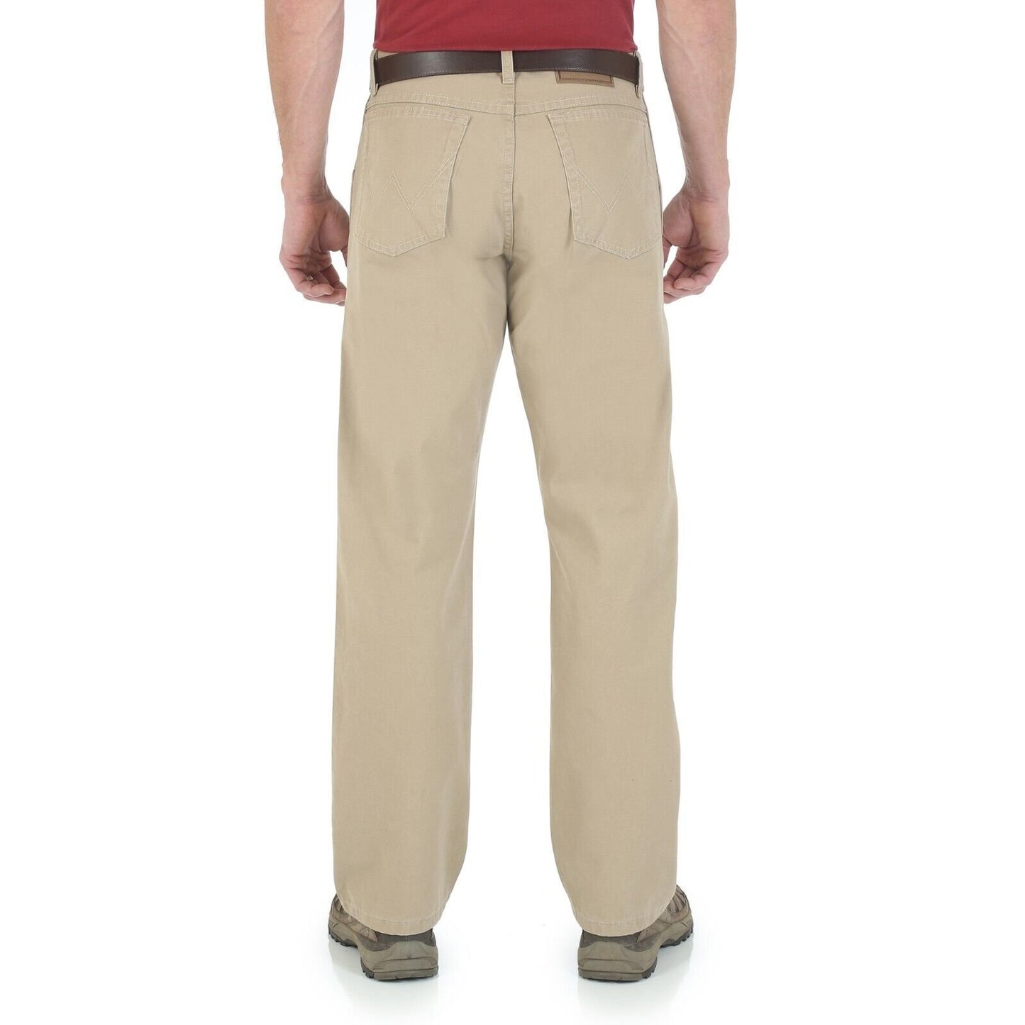 Wrangler Men's Rugged Wear Relaxed Fit Straight Leg Canvas Pant - Golden Khaki