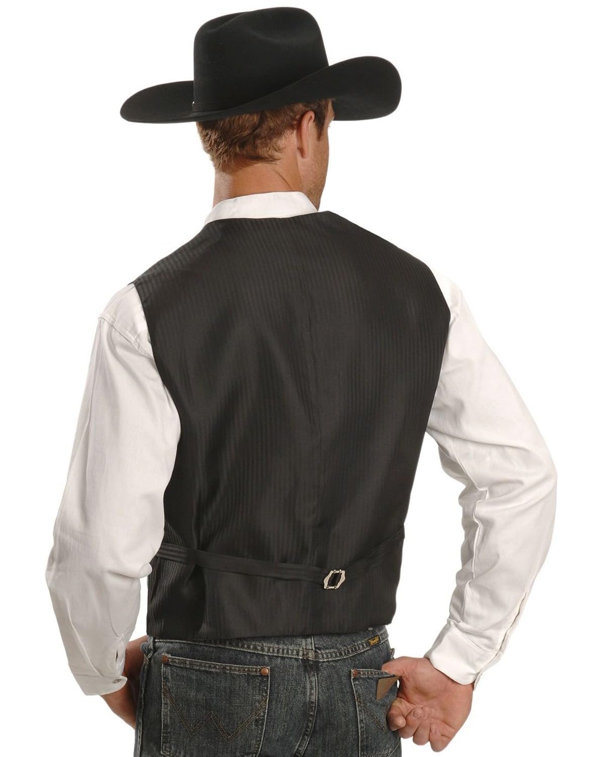 Scully Rangewear Men's Paisley Button Vest - Teal