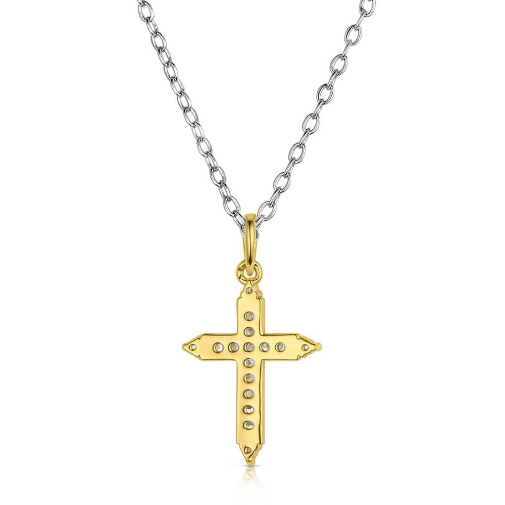 Montana Silversmiths Dorado Gold Cross Necklace