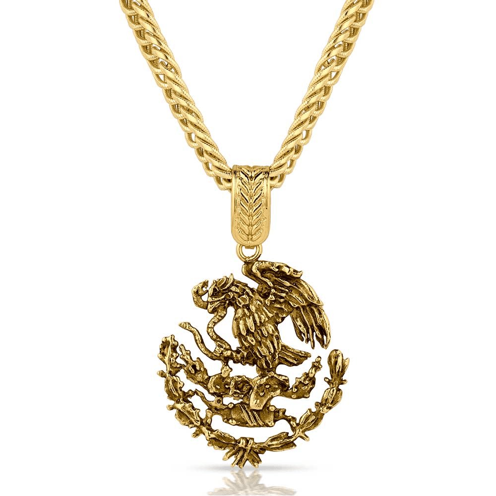 Montana Silversmiths Mexican Coat Of Arms Pendant - Accessories Jewelry Necklace - Nc5886G