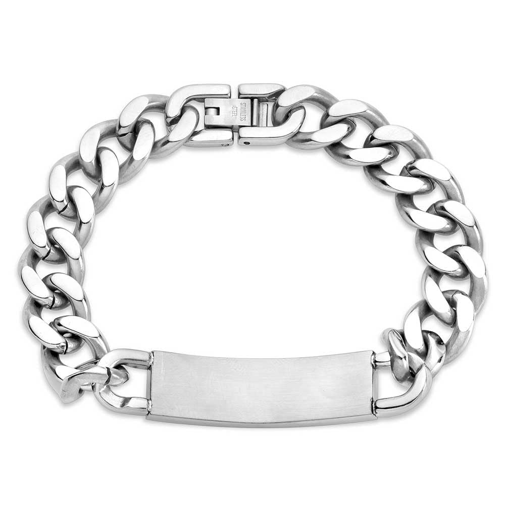 Montana Silversmiths Devoted Faith Cross Cuban Link Men's Bracelet