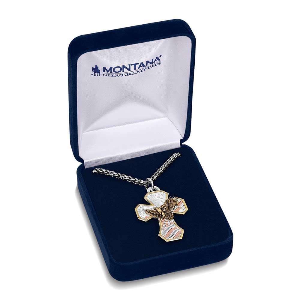Montana Silversmiths High Praise Men's Cross Necklace