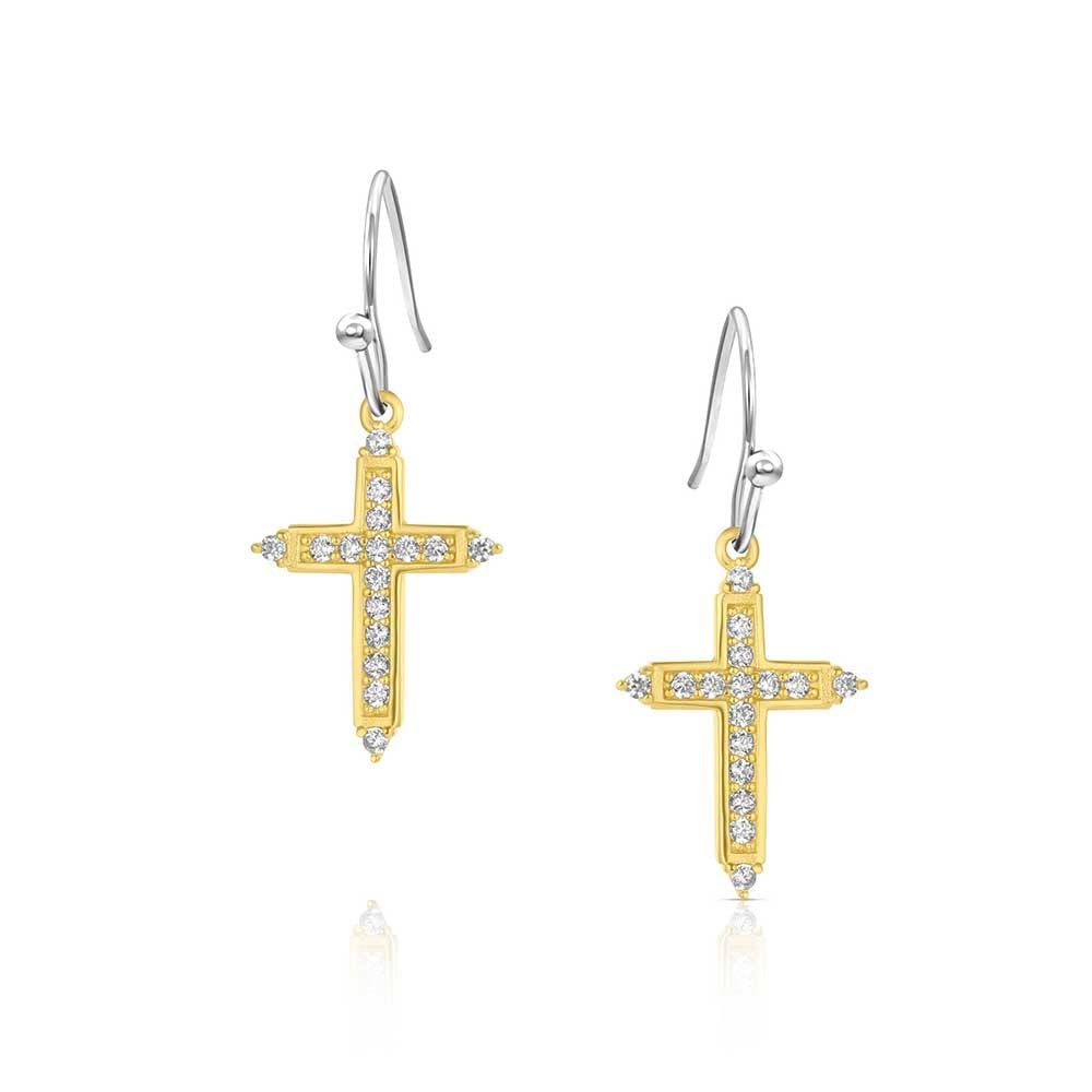 Montana Silversmiths Dorado Cross Earrings