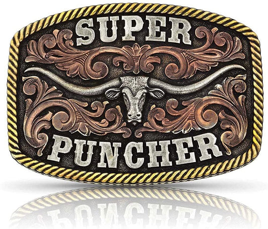 Montana Silversmith Attitude Western Belt Buckle (Super Puncher)