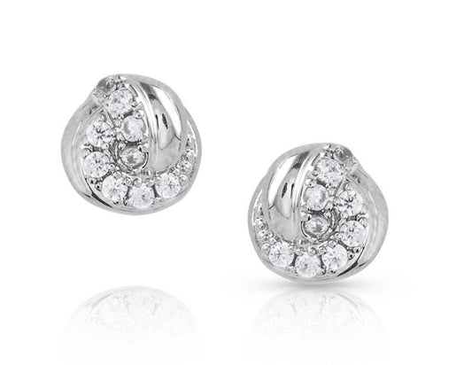 Montana Silversmiths Crystal Knot Earrings - ER5716