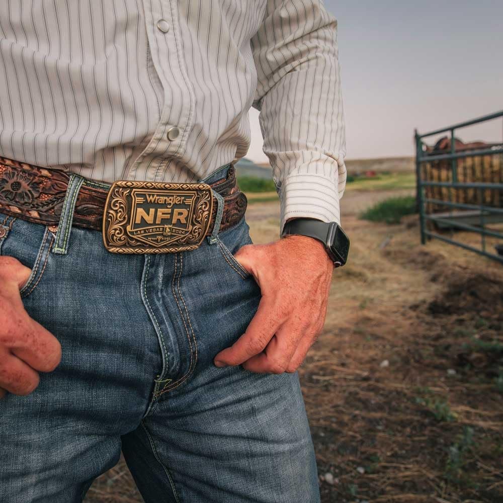 Montana Silversmiths 2024 National Finals Rodeo Square Buckle
