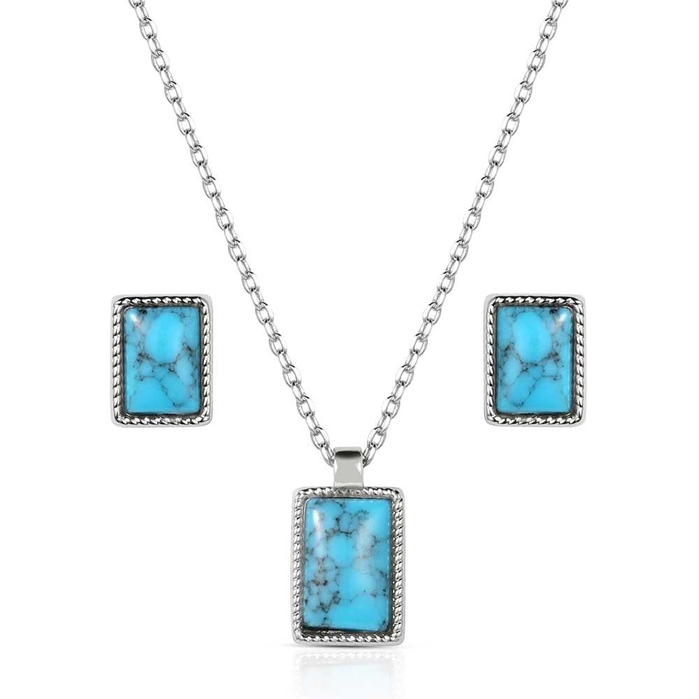 Montana Silversmiths Rio River BlueJewelry Set