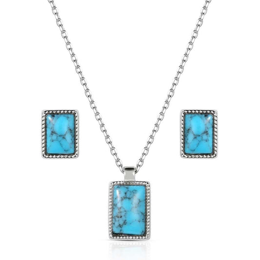 Montana Silversmiths Rio River BlueJewelry Set