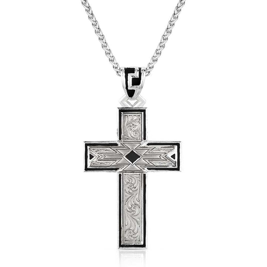 Montana Silversmiths Southwest Horizon Men's Cross Necklace