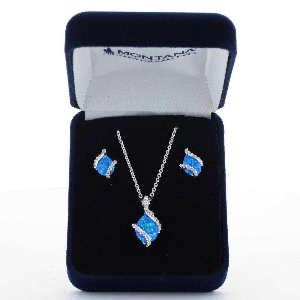 Montana Silversmiths Women's River Lights Twin Paths Jewelry Set - JS2725 One Size