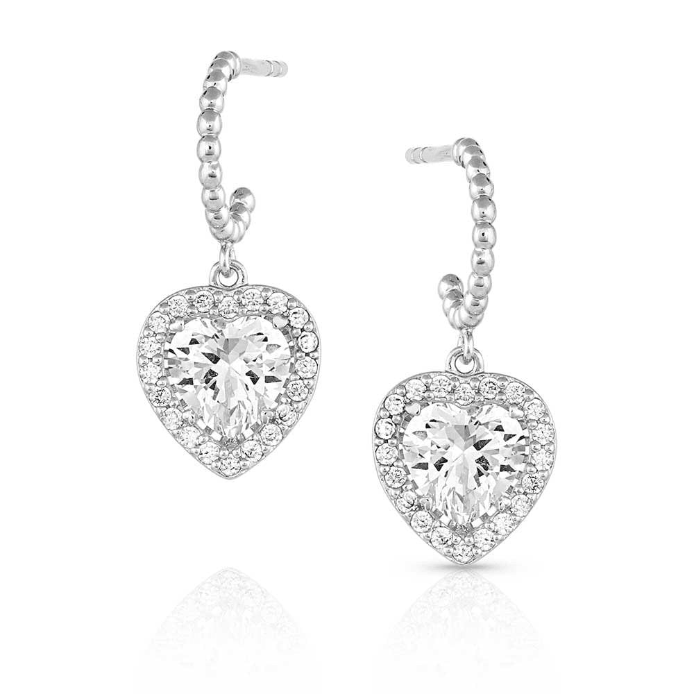 Montana Silversmiths Queen Crystal Hearts - Accessories Jewelry Earrings - Er5313