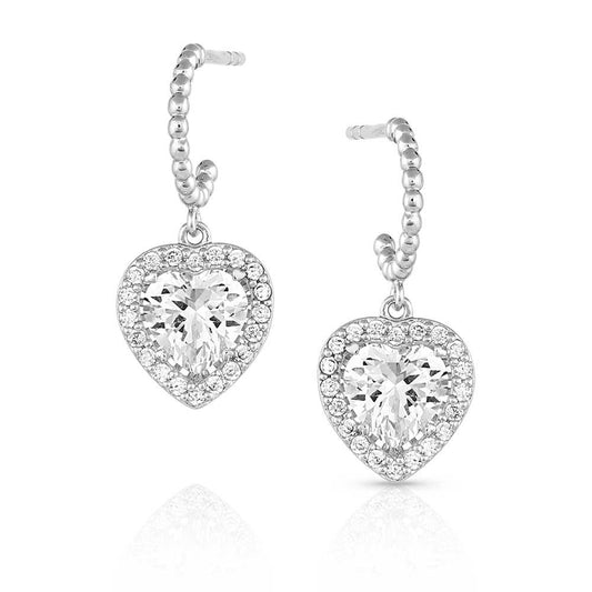 Montana Silversmiths Queen Crystal Hearts - Accessories Jewelry Earrings - Er5313
