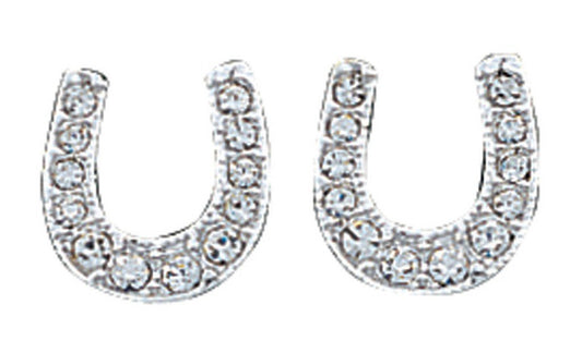 Montana Silversmiths Crystal Clear Stuck on Luck Post Earrings