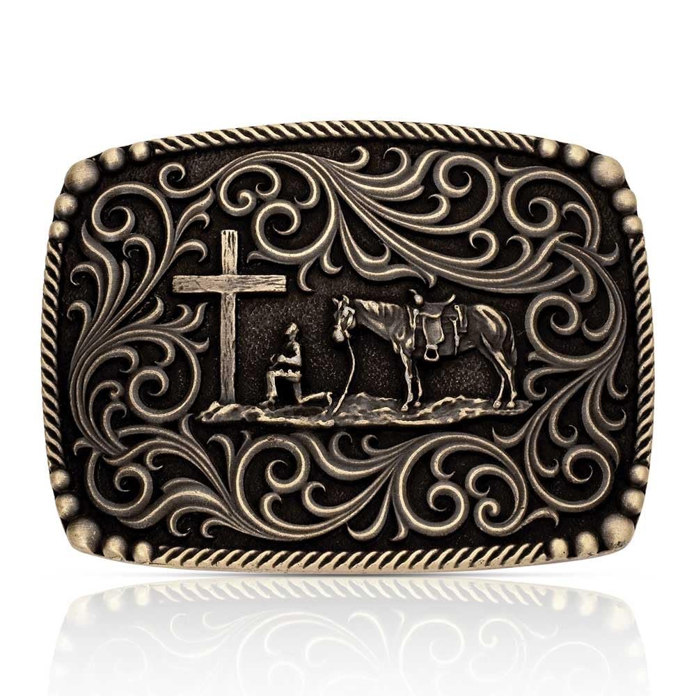 Montana Silversmiths Surrounded by Faith Belt Buckle