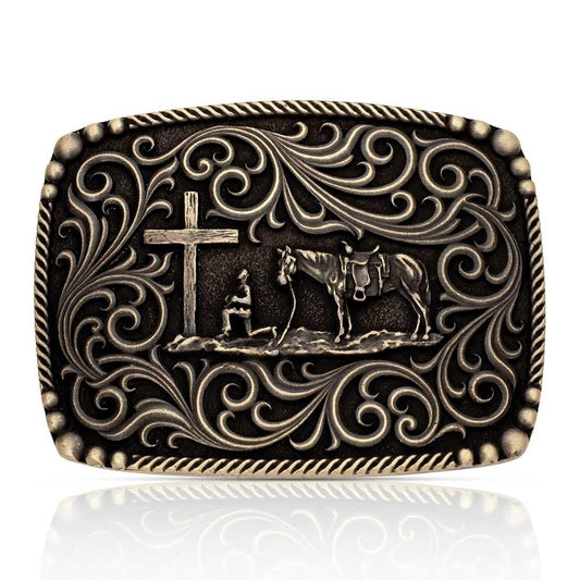 Montana Silversmiths Surrounded by Faith Belt Buckle