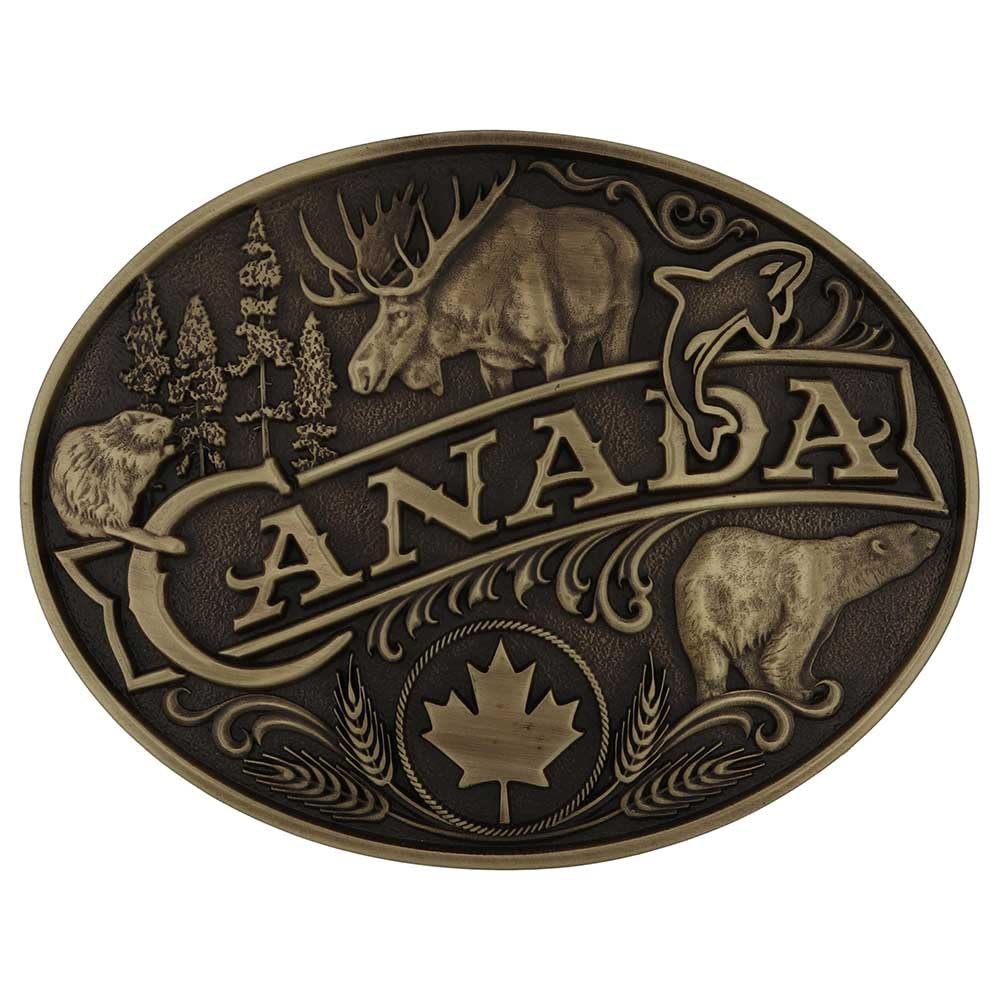 Montana Silversmiths Canada Heritage Attitude Belt Buckle