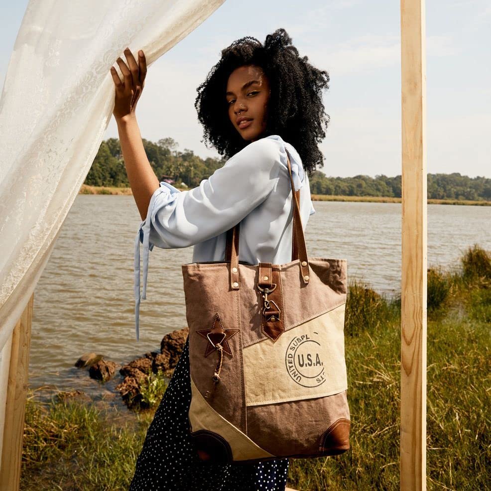 Myra Bag Undulate Canvas Tote Bag