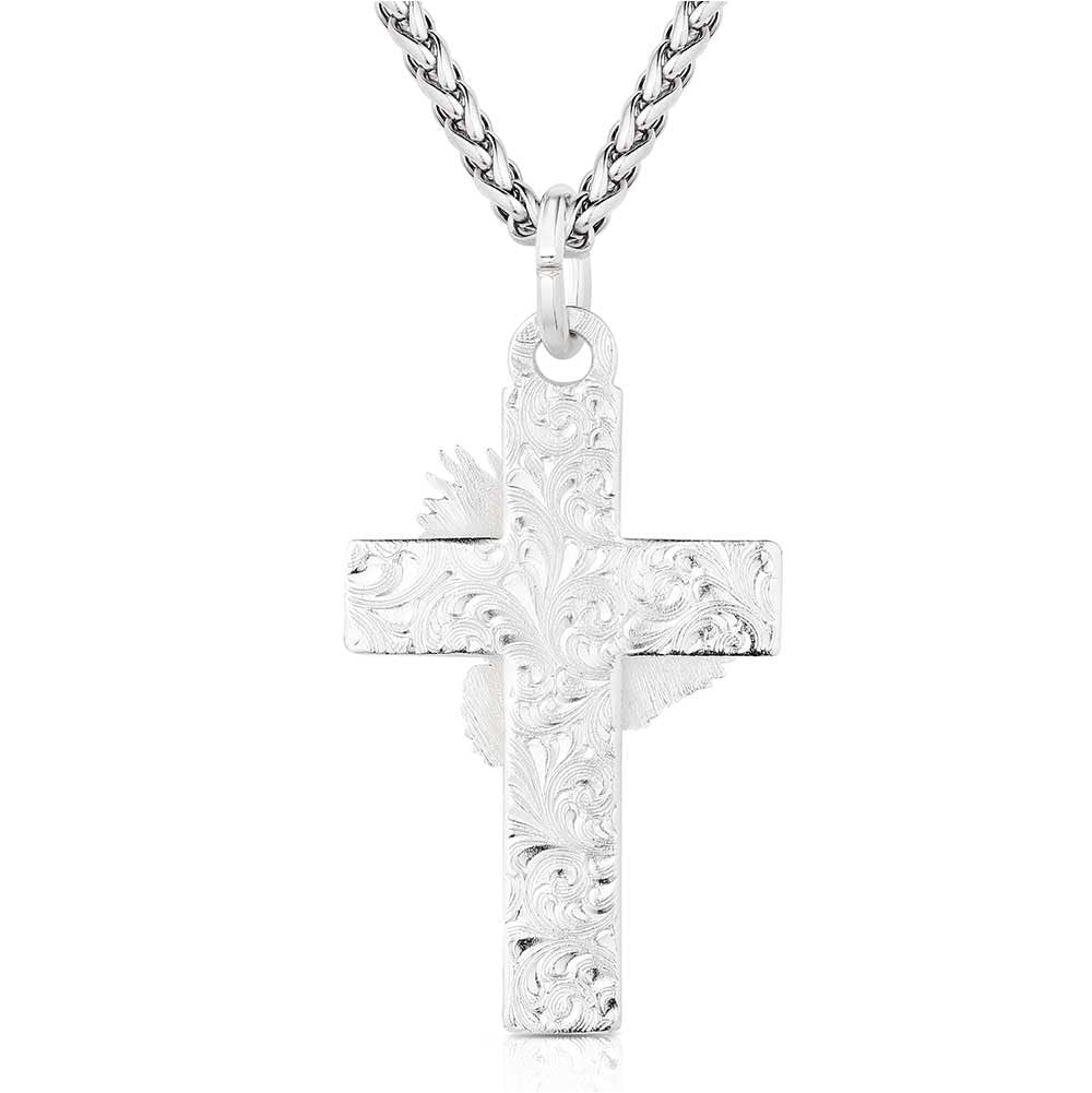 Montana Silversmiths Faith in Flight Men's Cross Necklace