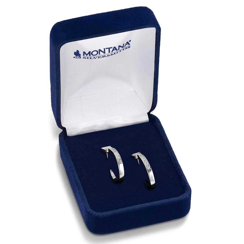 Montana SilversmithsHorseshoe Nail Hoop Horseshoe Earrings