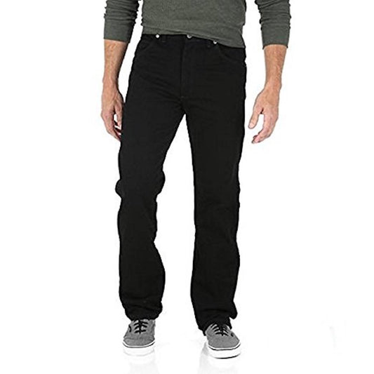Wrangler Men's Genuine Comfort Relaxed Fit Denim Jean (46X30, Black)
