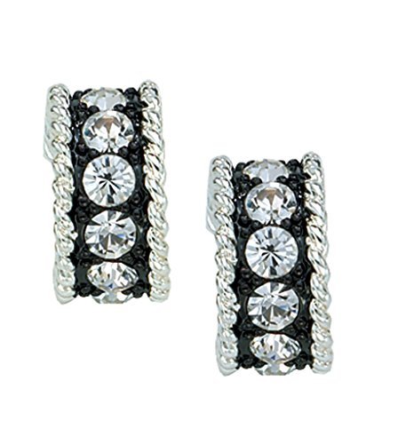 Montana Silversmiths Women's Rhinestone Ring Earrings Silver