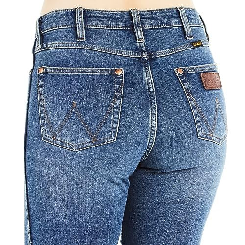 Wrangler Women's Retro High Rise Trouser Jean Shelby 27W x 36L
