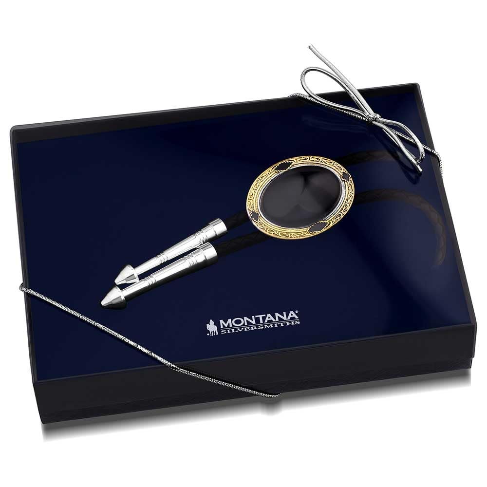 Montana Silversmiths Onyx Sky Bolo Tie