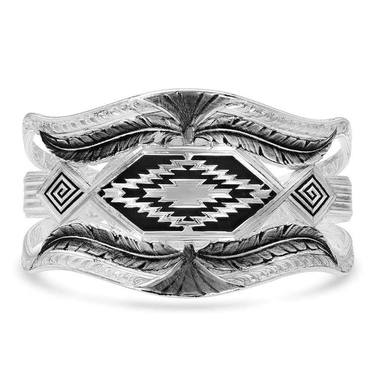 Montana Silversmiths Courage & Strength Feather Cuff Bracelet